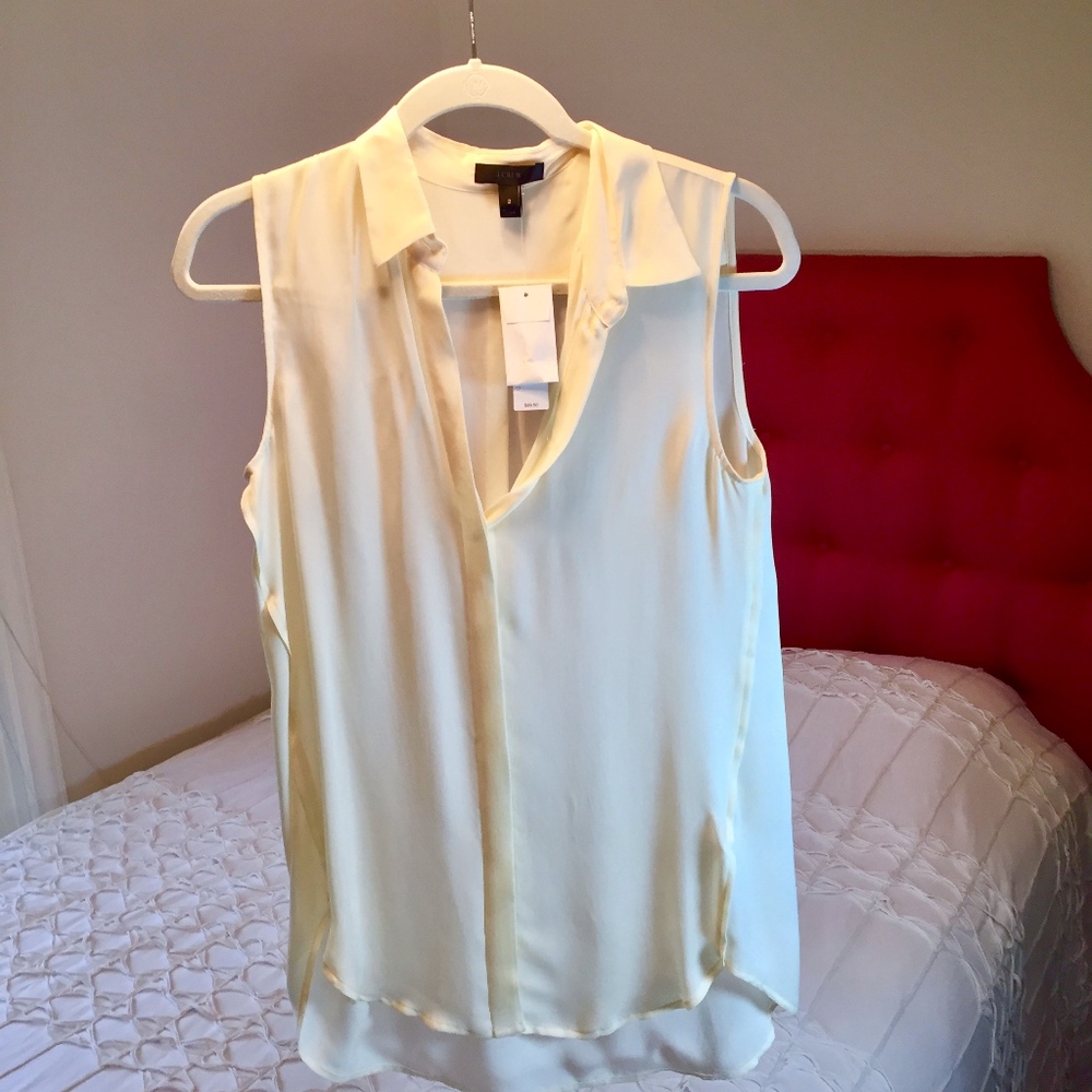 J. Crew Silk Blouse -- Size 2 (new with tags!)